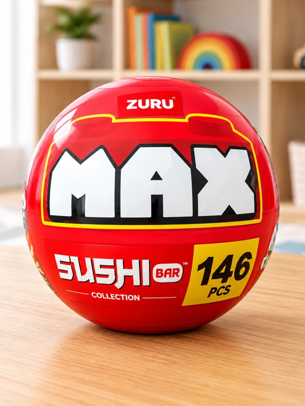 ZURU MAX Sushi Bar 146pcs Kids Mini Building Set Toy - Red